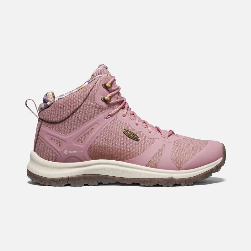 Keen Terradora II Limited Wanderstiefel Damen DE-64037 Nostalgia Rose/Birch - Keen Damenschuhe Rosa